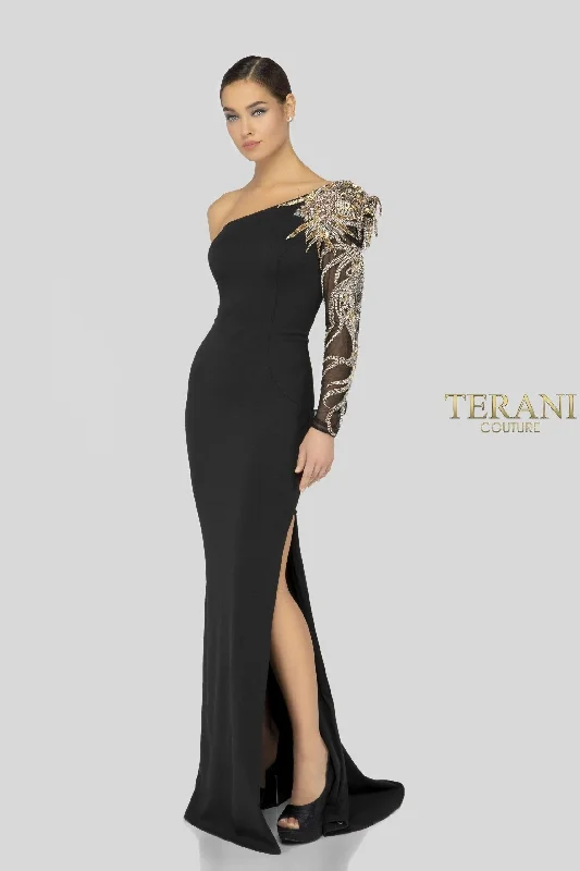 Terani Couture 1911E9094 Long Formal Prom Gown