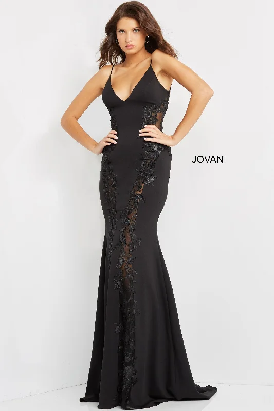 Jovani 07296 Spaghetti Strap Sexy Evening Dress