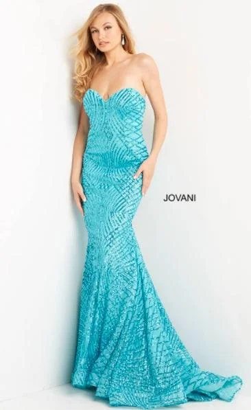 Jovani 06516 Strapless Long Mermaid Prom Dress