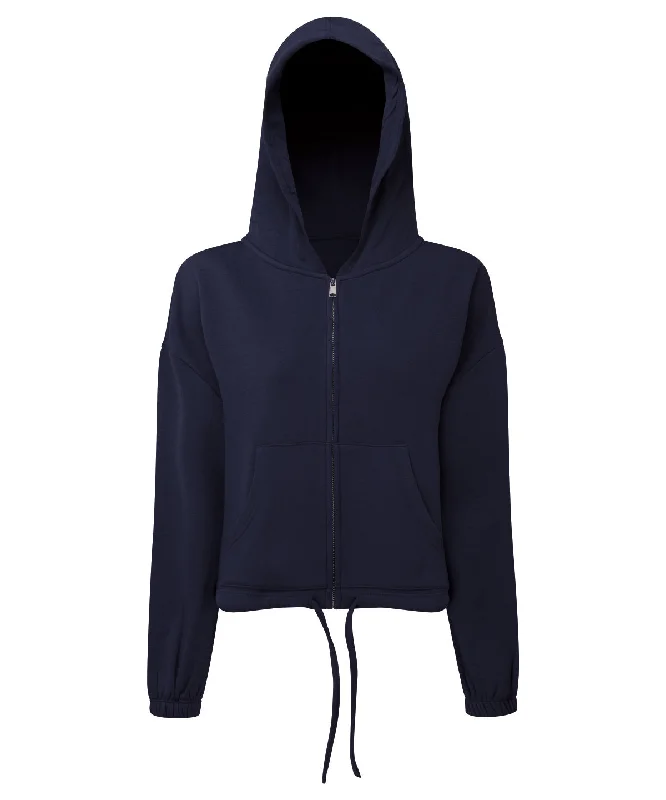 Navy - WomenÕs TriDri¨ recycled drawstring full-zip hoodie