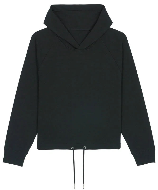 Black - Women's Stella Bower cropped hoodie  (STSW132)