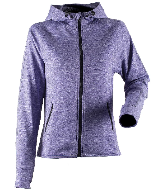 Purple Marl - Women's hoodie with reflective tape