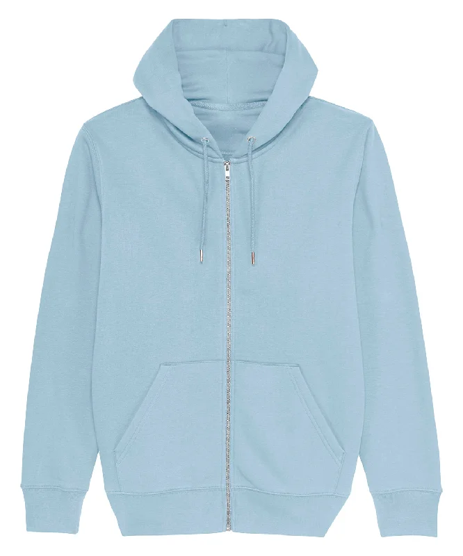 Sky Blue - Cultivator, unisex iconic zip-thru hoodie sweatshirt (STSM566)