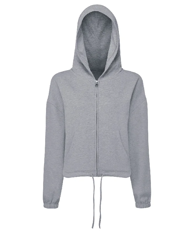 Heather Grey - WomenÕs TriDri¨ recycled drawstring full-zip hoodie