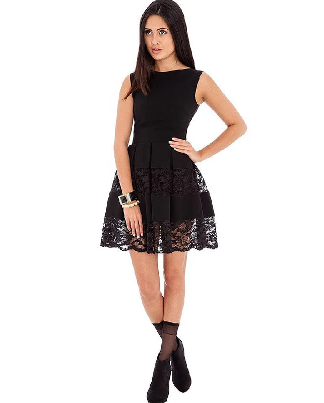 Lace skater dress