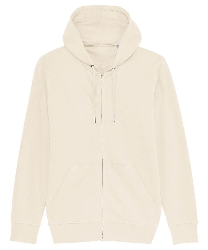 Natural Raw - Unisex Connector essential zip-thru hoodie sweatshirt (STSU820)