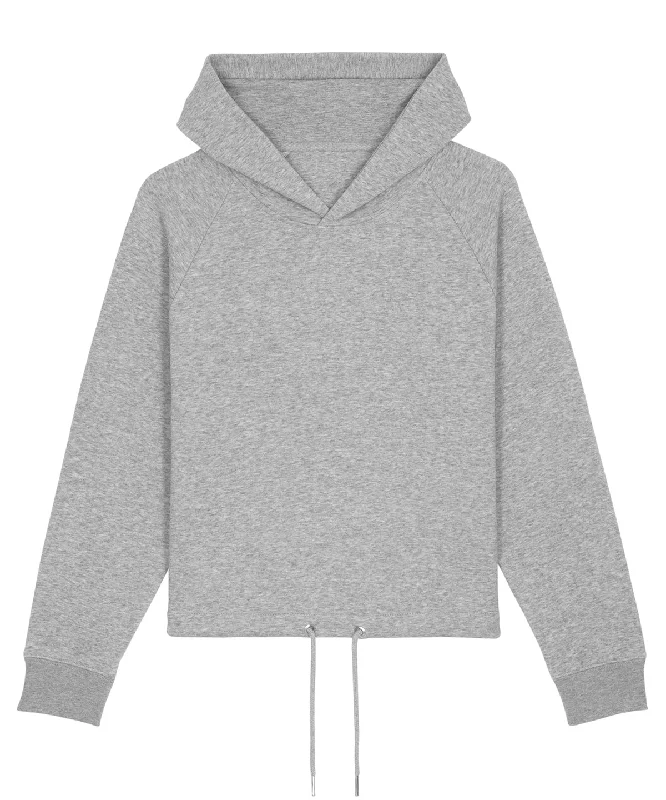 Heather Grey - Women's Stella Bower cropped hoodie  (STSW132)