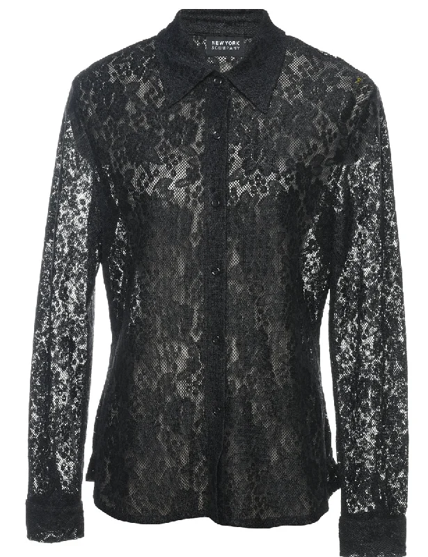 Black Evening Shirt - L