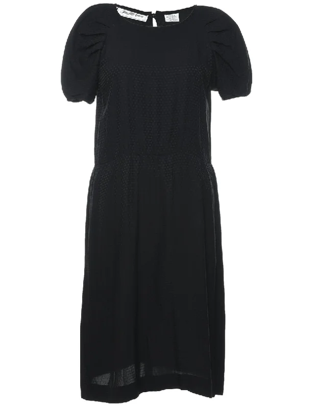 Black Jacquard Dress - XL