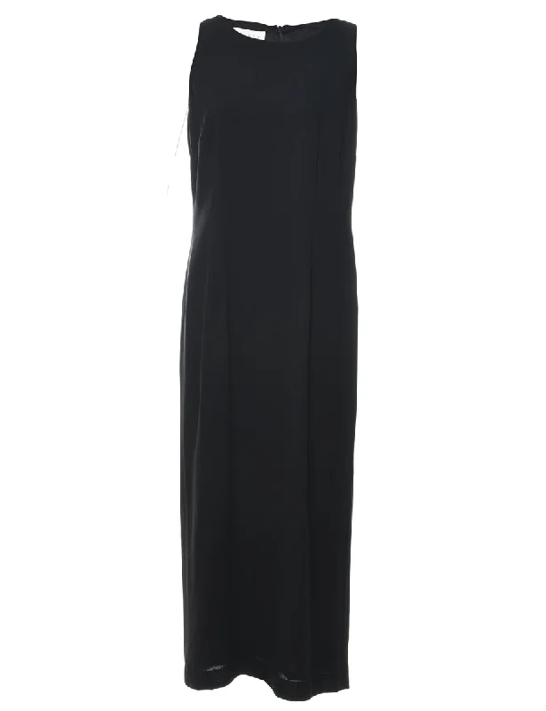 Black Sleeveless Maxi Dress - M