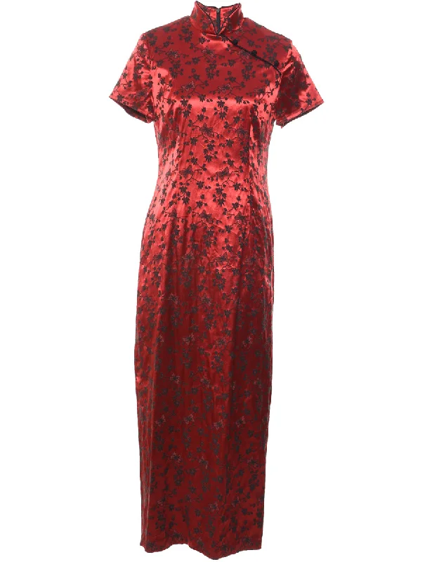 Brocade Evening Dress - M