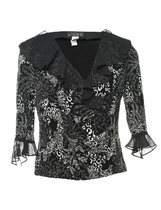 Floral Evening Jacket - M