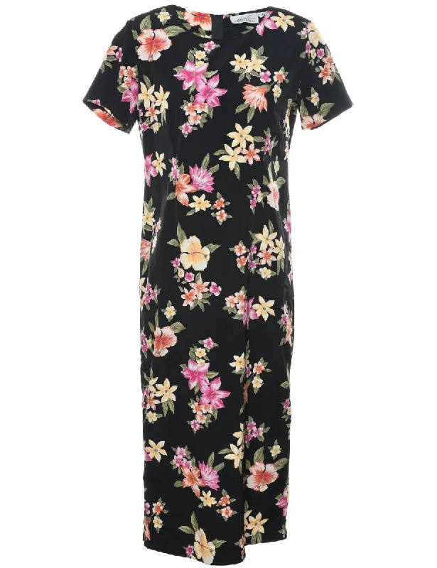 Floral Print Dress - M