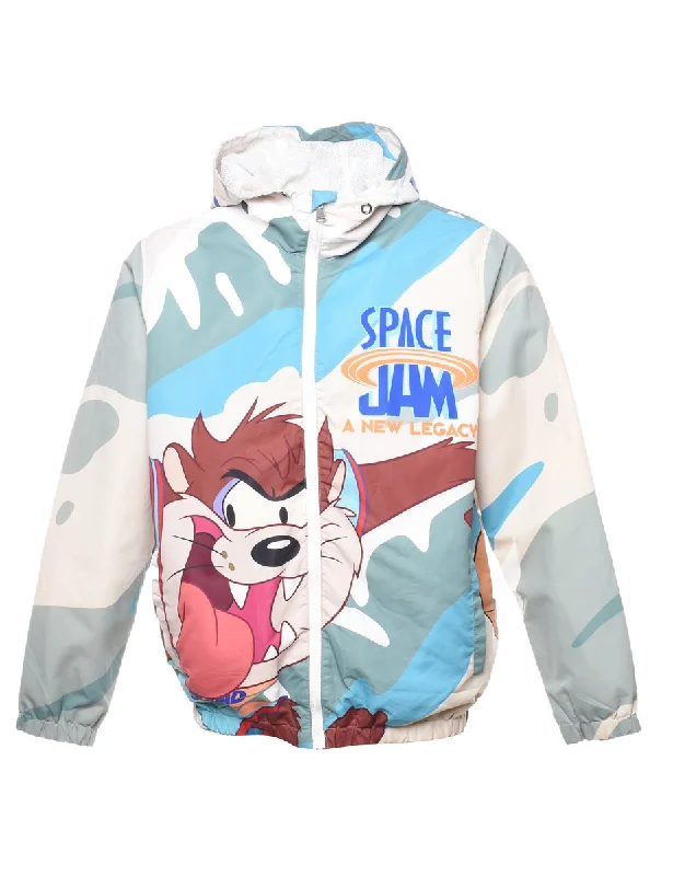 Looney Tunes Multi-Colour Zip-Front 1990s Jacket - M