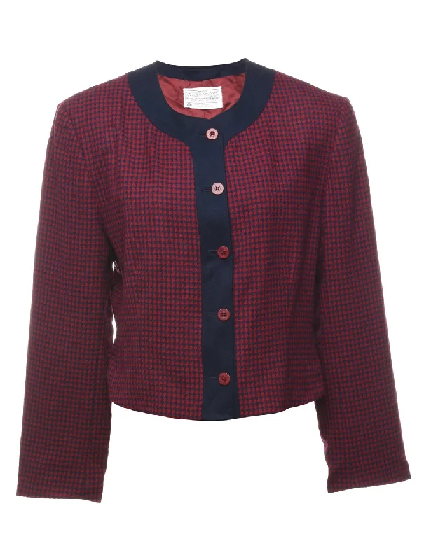 Pendleton Houndstooth Jacket - M