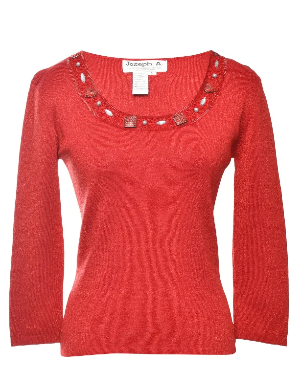 Red Party Jumper - S