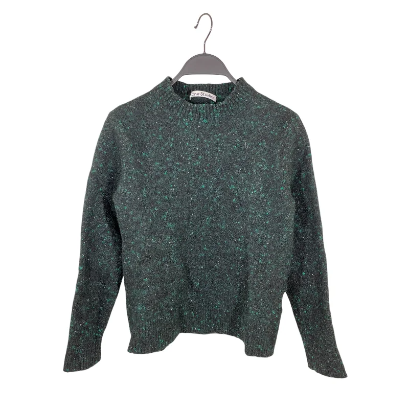 Acne Studios/Sweater/M/Wool/BLK/green black tight fit