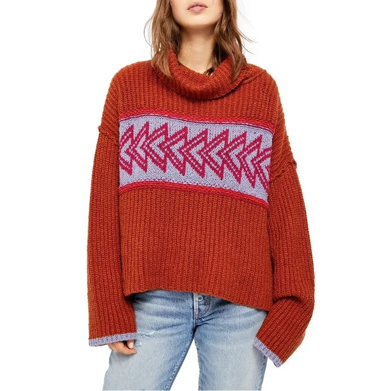 Free People Women's Greater Than Sweater Brown Size Small