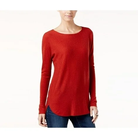 INC International Concepts Women's High-Low Sweater Red - Large - l