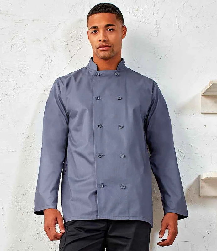 Premier Long Sleeve Chef's Jacket | Steel