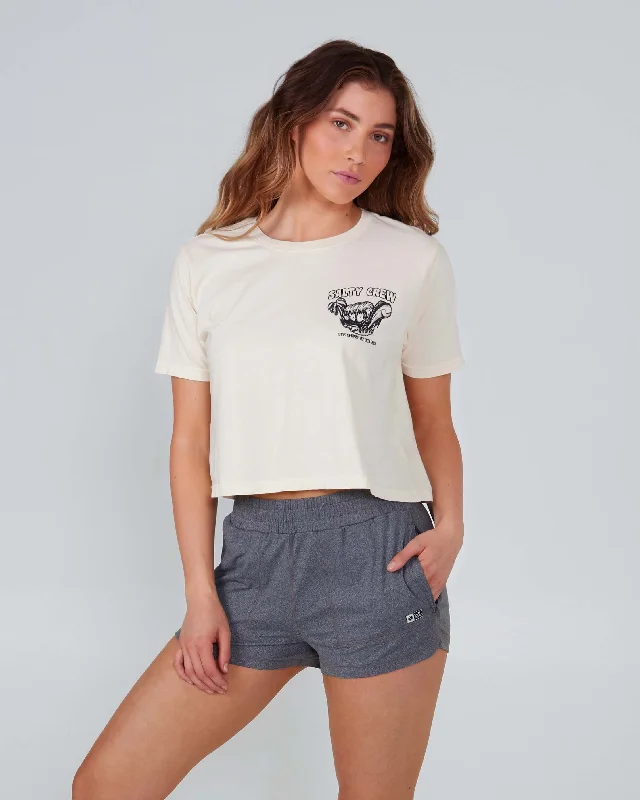 Shaka Crop S/S Tee - Bone