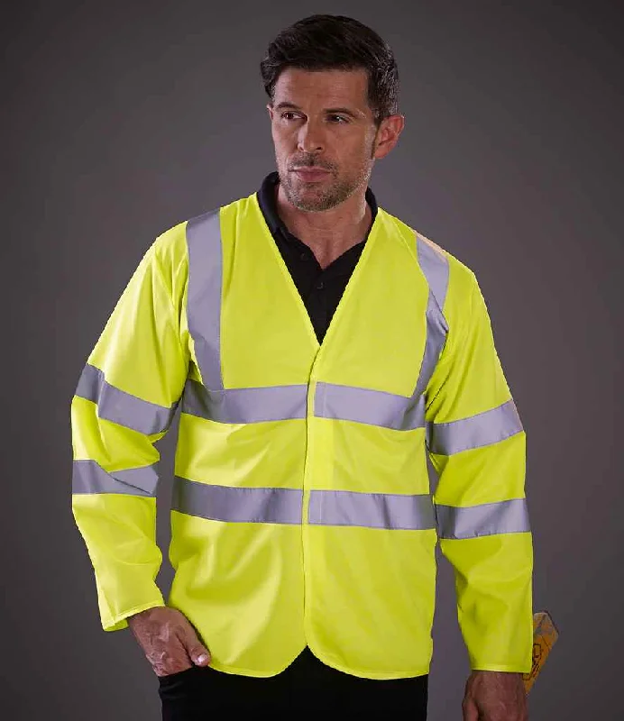 Yoko Hi-Vis Long Sleeve Jacket | Yellow