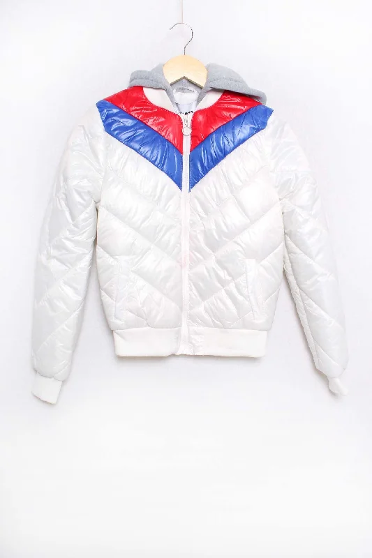 Women's Long Sleeves Button Down Iconic Puffer Jacket