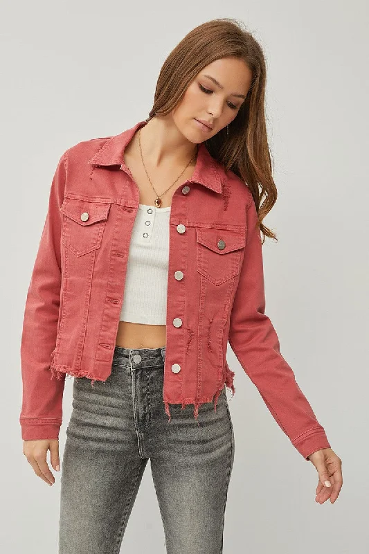 City Sunset Frayed Hem Jacket- 3 Colors!