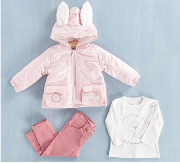 Girls Bunny Light Jacket Set