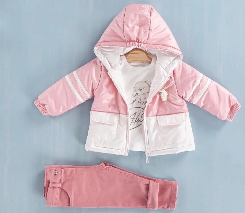 Girls 3 Piece Light Jacket Set