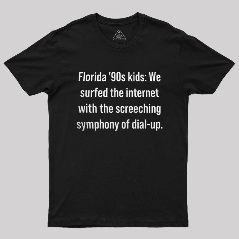 Florida 90s Kids Retro Internet Memorabilia T-Shirt