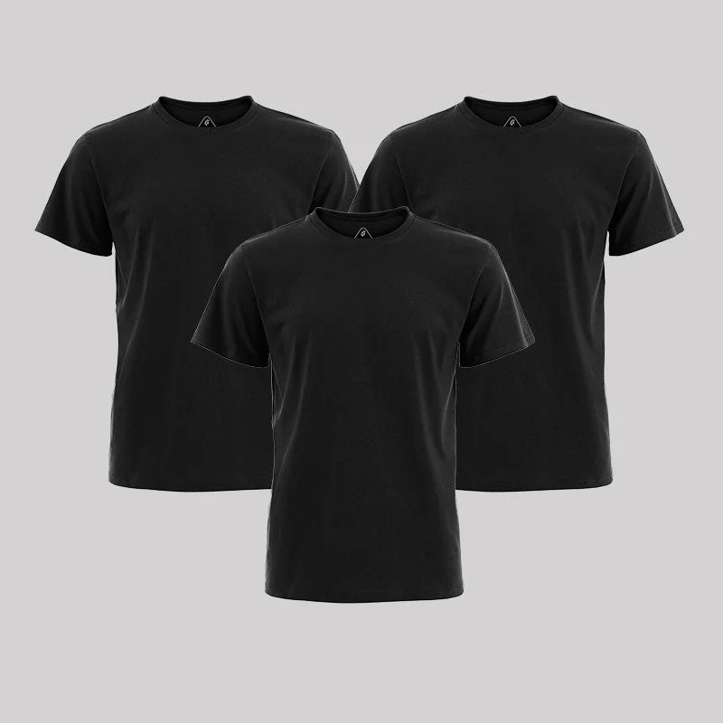 Geeksoutfit Essential T-Shirts - Black - 3 Pack