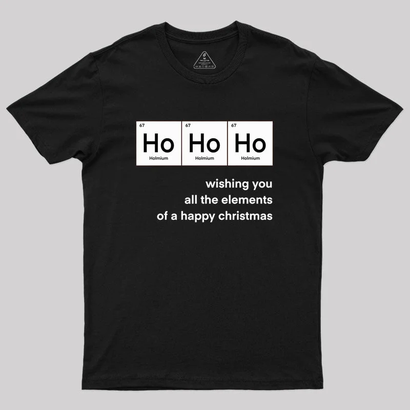 Ho Ho Ho Christmas Chemistry funny Geek T-Shirt