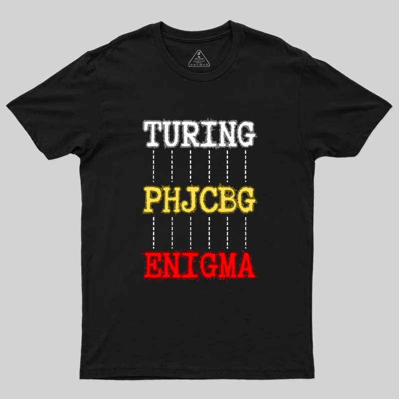 Turing and Enigma Geek T-Shirt