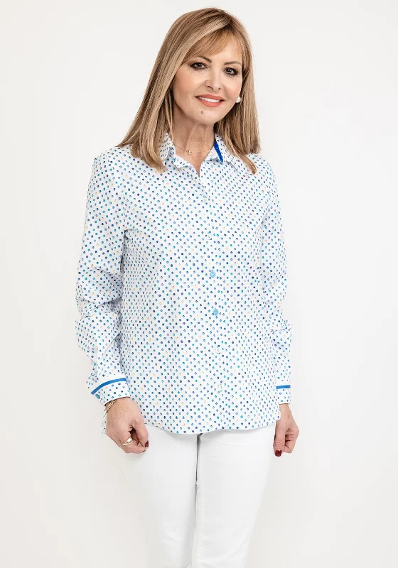 Bariloche Latitud Spot Print Shirt, Blue Multi