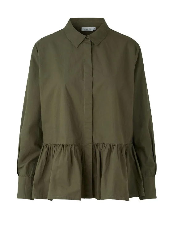 Masai Idana Shirt, Olive Night