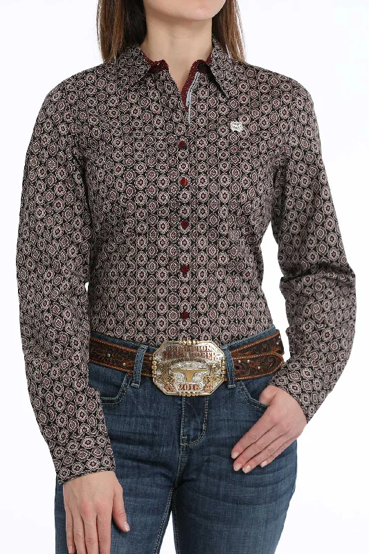 Women's Cinch Button Down Shirt #MSW9165062