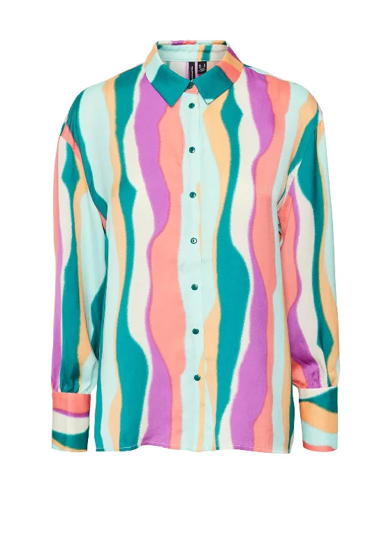 Vero Moda Tanya Print Shirt, Everglade